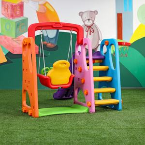 Parco giochi in plastica imposta altalene personalizzate per bambini moda ragazza per bambini scivoli con <span class=keywords><strong>altalena</strong></span> - Product Image 5
