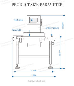 고속 사셰트 계량기 포장 라인 사셰트 계량기 커피 파우치 체크웨이어 말레이시아 - Product Image 2