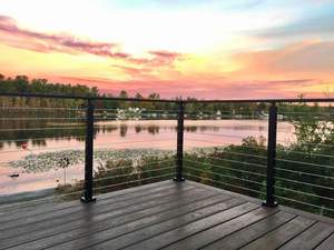 Système de garde-corps de câble ST 316 de qualité marine | Cordes en acier inoxydable de 5mm et poteaux carrés | Escalier et terrasse intérieur/extérieur - Product Image 4