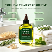 Huile Essentielle Bio de Romarin et Menthe pour Fortifier les Cheveux, Huile de Croissance Capillaire OEM ODM, Romarin et Menthe pour la Croissance des Cheveux