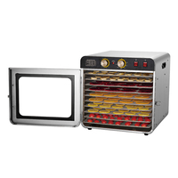Déshydrateurs de fruits en acier inoxydable Offre Spéciale, séchoir à aliments électrique, Machine avec 10 plateaux
