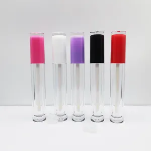 Mini Empty Lip Gloss Tube for Long Lasting Matte white black Lip Gloss Wholesales with Golden Supplier Empty Containers and Wand