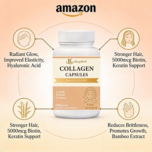 Kangherb OEM/ODM Lebensmittelqualität Kollagen Sporternährungsergänzung zur Unterstützung der Immunität und Körpergesundheit Kollagen-Kapseln - Product Image 5