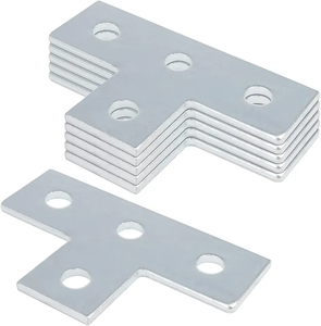 Connecteur en T à 4 trous pour profilé en U, support plat en forme de T pour canal de profilage - Product Image 4