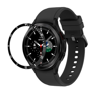 Pour Samsung Watch 6 43mm 47mm boîtier en métal cadre en acier inoxydable lunette de protection couverture pour <span class=keywords><strong>galaxy</strong></span> Watch 5 6 40mm 44mm lunette anneau - Product Image 4