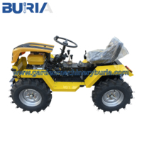 Traktor Pertanian Mini 4x4 Multifungsi Berkualitas Tinggi dengan Mesin 18HP Gearbox 4WD untuk Pertanian