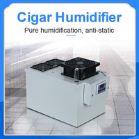 Humidificateur Évaporatif Électrique pour Armoire à Cigares, Grand Réservoir d'Eau 10L, Manuel, Acier Inoxydable, Usage Domestique et Hôtelier, Garantie 1 An