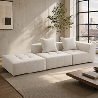 Ensemble de canapé-lit professionnel moderne de luxe, avec chaise et canapé combinés, en mousse haute densité durable