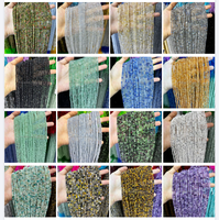 Perles rondes à facettes naturelles de 2 à 4mm, petites pierres précieuses, énergie de coupe, perles en vrac pour la fabrication de bijoux, bracelet et collier