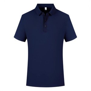 Polo en nylon uni à manches courtes, tenue de travail, usage quotidien, noir, blanc, bleu marine, bleu ciel, bleu foncé, gris volcanique - Product Image 2