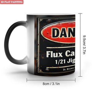 Taza de Cerámica Negra Esmerilada de 11 oz, Taza Mágica que Cambia de Color con el Calor, Regalo Sorpresa de Cumpleaños para Miembros de la Familia - Product Image 1
