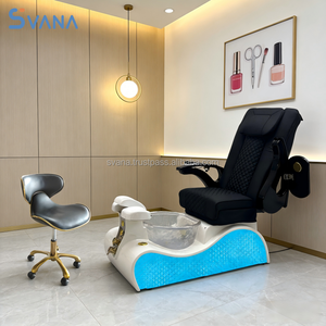 Professional Salon Furniture Luxury Modern <b>Electric</b> Whirlpool Adjustable Reclining Full Body Massage <b>Manicure</b> Pedicure Chair <b>Set</b> - Product Image 1