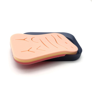 Módulo de práctica de sutura de silicona de tres capas, herida de piel simulada, entrenamiento para estudiantes de medicina, en caja, comercio electrónico transfronterizo. - Product Image 1