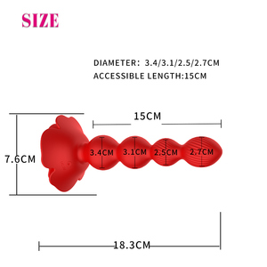 Juguete sexual <span class=keywords><strong>Anal</strong></span> con tapón de silicona con función vibratoria, tapón <span class=keywords><strong>Anal</strong></span> seguro para placer - Product Image 3