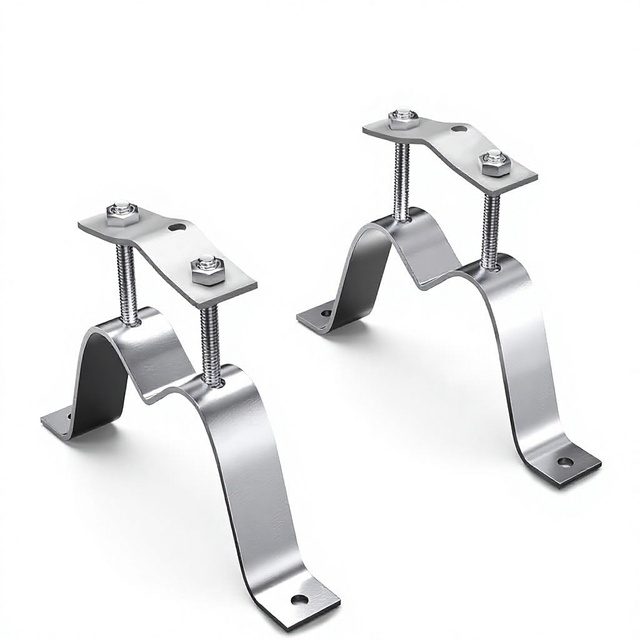 Heavy Duty Metal Adjustable Wall Mount TV Antenna Mast Brackets 3" Dimension Fixation Gas Pipelines Water Pipes Wall Hooks