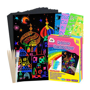 Carta Magica Arcobaleno Personalizzabile con Logo, Bestseller all'Ingrosso, Arte da Grattare per Bambini, Giocattoli e Giochi per Ragazze e <span class=keywords><strong>Ragazzi</strong></span>, Libro da Grattare - Product Image 1