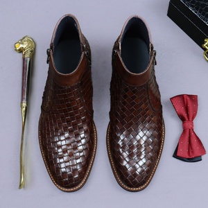 Botas <span class=keywords><strong>Martin</strong></span> de Estilo de Alta Gama para Hombre, Nuevo Estilo, Cuero Inglés, Suela Gruesa, con Aumento de Altura, Zapatos Casuales de Negocios de Caña Baja para Hombre - Product Image 5