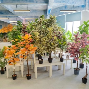 Planta Artificial de Ficus Lyrata en Maceta, Decoración para el Hogar Personalizada, Planta de Plástico de Hoja de Violín - Product Image 5