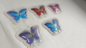 Holographic 3D dạng thấu kính tấm phim cho mũ đàn hồi có thể giặt truyền nhiệt in ấn biểu tượng tùy chỉnh kích thước & màu sắc - Product Image 2