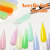 Marque privée professionnelle UV/LED Soak Off 1kg 5kg Gel acrylique Poly Nail Kit Extension Builder Ensemble blanc longue durée