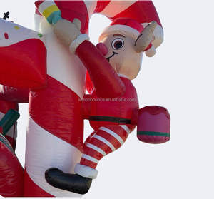 Gran Castillo Inflable con Temática <span class=keywords><strong>de</strong></span> Santa Claus, Casa <span class=keywords><strong>de</strong></span> Brinco Inflable, Pista <span class=keywords><strong>de</strong></span> Obstáculos, Juego <span class=keywords><strong>de</strong></span> Parque <span class=keywords><strong>de</strong></span> Diversiones, Castillo Inflable para Niños - Product Image 6