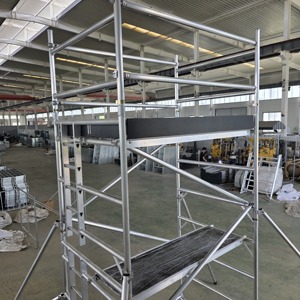 Torre de Andamio de Aluminio sin Mantenimiento, Montaje Rápido, Altura Ajustable, Soldaduras Lisas, Alta Reventa para Alquiler Industrial - Product Image 5