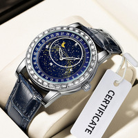 Nouvelle montre Blue Planet de haute qualité, lumineuse, étanche, squelette, montre de luxe pour homme, sport, affaires, montre mécanique à bracelet