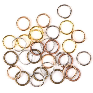 200 pcs/lot anneaux de saut à boucle ouverte en fer <span class=keywords><strong>3</strong></span>-20mm connecteur d'anneau fendu ouvert pour la fabrication de bijoux à bricoler soi-même résultats collier Bracelet fournitures - Product Image 2