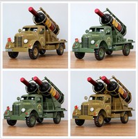 Porte-bouteilles en étain vintage, modèle de voiture militaire, décoration d'intérieur, camion de libération à l'ancienne, décorations créatives