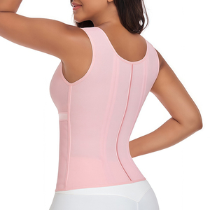 <span class=keywords><strong>Faja</strong></span> corsé reductora de cintura para mujer con cremallera, moldeadora de cuerpo, control de abdomen, <span class=keywords><strong>faja</strong></span> deportiva con sujetador ajustable - Product Image 4