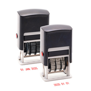 Adjustable Date <strong>Stamp</strong> Coding Machine Handheld Plastic Manual Ink <strong>Return</strong> <strong>Stamp</strong> for Office Use - Product Image 2