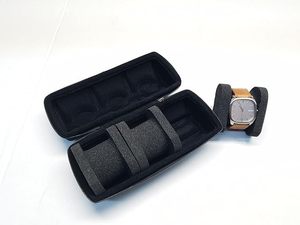 Estuche de viaje de protección triple resistente, tres relojes de pulsera, compañero de viaje fácil para <span class=keywords><strong>Apple</strong></span> Watches, <span class=keywords><strong>almacenamiento</strong></span> con cremallera - Product Image 4