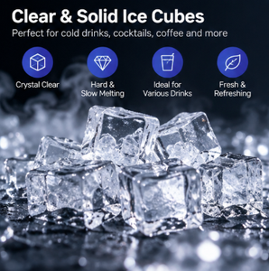 Máquina de Hielo Comercial Pequeña con Pantalla LED Profesional Hicon, Compresor Emerson, 65 kg/24 h, CE, <span class=keywords><strong>GS</strong></span>, EMC - Product Image 5