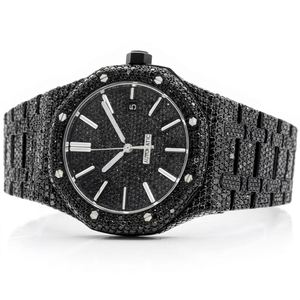 Reloj de Acero Inoxidable Plateado de Diseño Mossinate, Resistente al Agua, Elegante y Funcional con Detalles de Diamantes Reales - Product Image 1