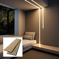 Panneau mural en bois MDF, panneau acoustique en fibre de polyester, panneau absorbant le son, revêtement décoratif intérieur pour hôtel, bureau, hall