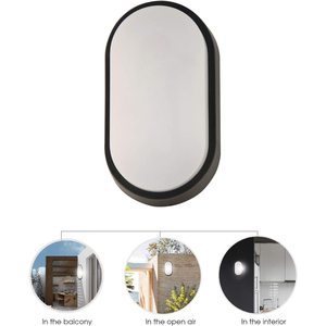 VELAMP Lampada da Parete Quadrata a LED 14W Tartaruga XL2 2 Cornici Intercambiabili Luce Calda CCT IP54 per Scale Interni Soggiorno - Product Image 6