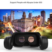 VRSHINECON G04EA Lunettes VR Casque de réalité virtuelle 3D Casque pour jeux mobiles Matériel VR essentiel