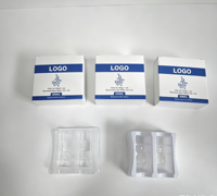 Boîte d'emballage pour flacons de peptides de qualité cadeau, 2 ml, 3 ml, 5 ml, 10 ml, petites boîtes en papier pour bouteilles, impression d'étiquettes, boîte en papier holographique brillant