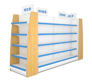 Sản Xuất Hiển Thị Gỗ Gondolas Siêu Thị Thiết Kế Cuốn Sách Bằng Gỗ Giá Văn Phòng Phẩm Cửa Hàng Đồ Nội Thất Etagere Magasin - Product Image 2