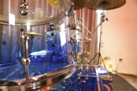 Professional Crystal Shine Series Acrylic Drum Set High-End 5-Piece Glamor Drum Instrument Kits