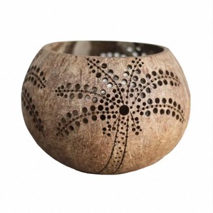 Maceta Zig Zag Hecha a Mano con Cáscara de Coco, Ecológica, Natural, Decorativa para Interiores y Jardín - Product Image 4