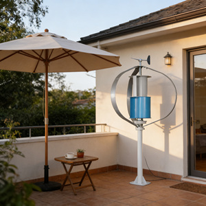 เครื่องกำเนิดไฟฟ้าพลังงานลมบนหลังคาแบบไร้เสียงรบกวน 48v จากจีน 300W 500W ระบบกังหันลมขนาดเล็กประสิทธิภาพสูงสำหรับบ้าน EN-300W- - Product Image 3