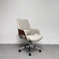Chaise de bureau de direction en cuir de luxe moderne, vente directe d'usine, mobilier de bureau, chaise de PDG, chaise de salle de conférence