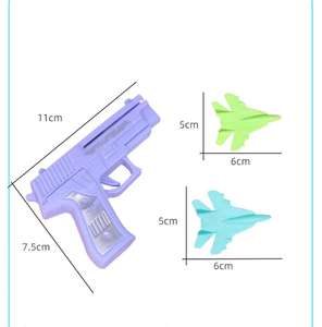 Пластиковый самолет-пусковая установка, 2 режима полета, катапульта, самолет, уличная летающая игрушка, унисекс, подарок на день рождения, товары для вечеринки - Product Image 6