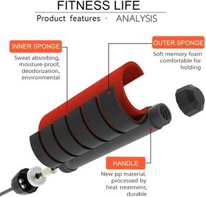 Macyo Logo personnalisé roulement <span class=keywords><strong>corde</strong></span> à <span class=keywords><strong>sauter</strong></span> <span class=keywords><strong>corde</strong></span> à <span class=keywords><strong>sauter</strong></span> lourde lestée en PVC pour le fitness - Product Image 2