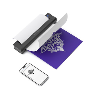 เครื่องพิมพ์ลายสักแบบพกพา A4 รองรับ IOS Android พิมพ์เร็วไร้สาย เครื่องพิมพ์ความร้อนขนาดเล็กสำหรับสตูดิโอสัก - Product Image 2