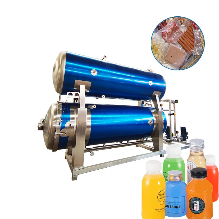 Factory Dish Package Instant Noodle Seasoning Seaweed Dried Shrimp Retort Machine Food Sterilizer