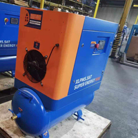 Mini compresseur d'air à vis rotatif monophasé 220V 7/8/10 bars, lubrifié, à entraînement direct, avec bloc compresseur pour gonflage de pneus de voiture