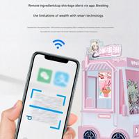 Distributeur automatique à écran tactile de 21 pouces, machine à glace molle à trois saveurs avec SDK, capacité de 12 L pour les centres commerciaux