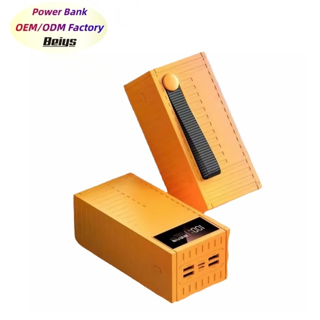 Hot Sales 50000mAh High Capacity Charging Bank LED Display 22.5W Fast Charging with 4 USB Outputs Outdoor Power Bank